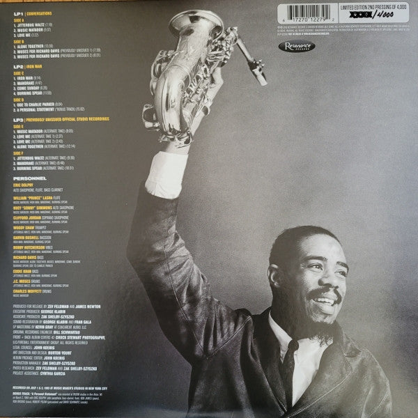 Eric Dolphy - Musical Prophet (The Expanded 1963 New York Studio Sessions) - New 3 LP Record Store Day 2023 Resonance RSD 180 gram Vinyl & Numbered - Free Jazz / Avant-garde Jazz / Bop - Shuga Records