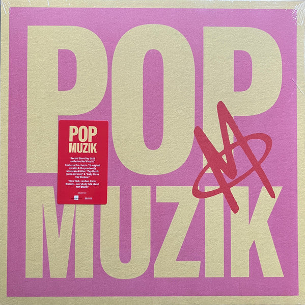 M - Pop Muzik (1979) - New EP Record Store Day 2023 BMG Union Square Music RSD Red Vinyl - Pop / Synth-pop - Shuga Records