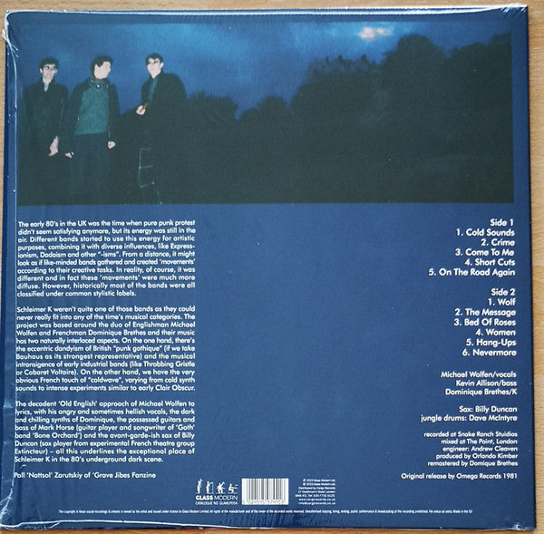 Schleimer K - Schleimer K (1981) New LP Record Store Day 2023 Glass Modern Yellow Vinyl - Electro / Synth-pop / New Wave - Shuga Records
