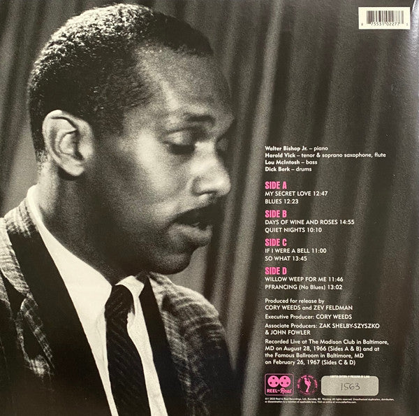 Walter Bishop Jr. - Bish At The Bank: Live In Baltimore (1966-1967) - New 2 LP Record Store Day 2023 Reel To Real RSD 180 gram Vinyl & Numbered - Jazz - Shuga Records