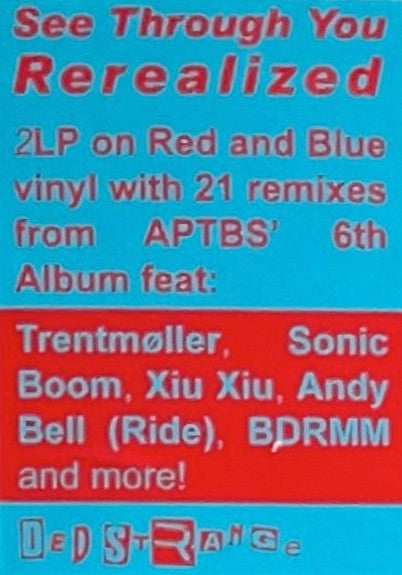 A Place To Bury Strangers - See Through You ReRealized - New 2 LP Record Store Day 2023 Dedstrange RSD Red & Blue Vinyl - Alternative Rock / Psychedelic Rock / Shoegaze - Shuga Records