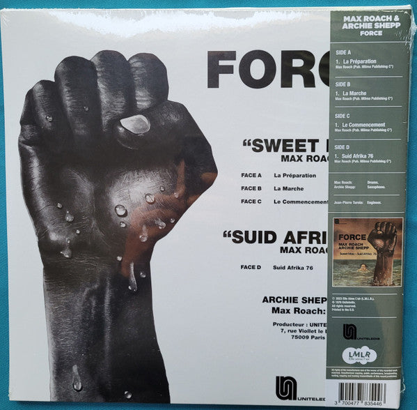 Archie Shepp / Max Roach - Force - Sweet Mao - Suid Afrika 76 (1976) - New 2 LP Record Store Day 2023 LMLR RSD Brown+Amber - Jazz / Free Jazz / Avant-Garde Jazz - Shuga Records