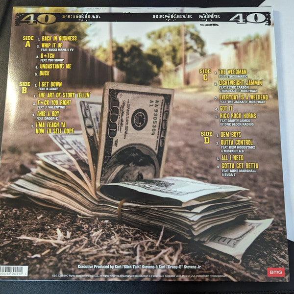E-40 - Revenue Retrievin' Day Shift (2010) - New 2 LP Record Store Day 2023 BMG RSD Gold Metallic Vinyl - Hip Hop - Shuga Records