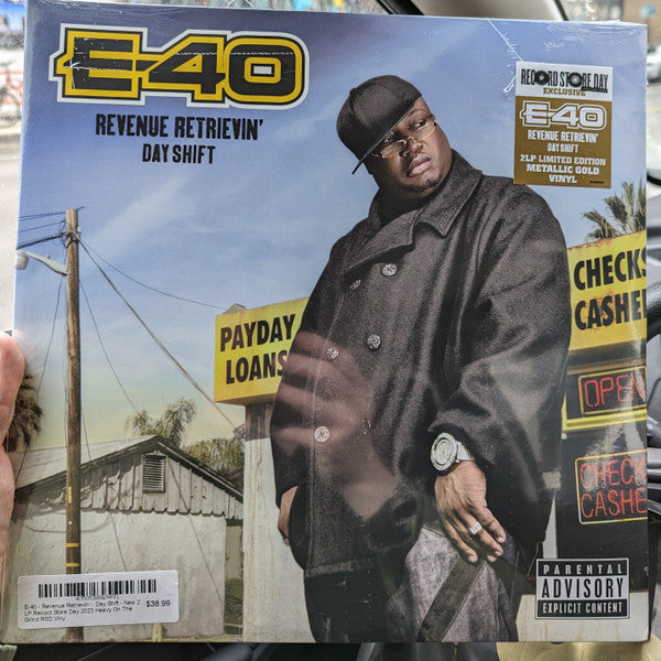 E-40 - Revenue Retrievin' Day Shift (2010) - New 2 LP Record Store Day 2023 BMG RSD Gold Metallic Vinyl - Hip Hop - Shuga Records