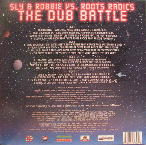 Sly & Robbie Vs. Roots Radics – The Dub Battle - New 2 LP Record Store Day 2023 Controlled Substance RSD Blue Vinyl - Reggae /Dub - Shuga Records
