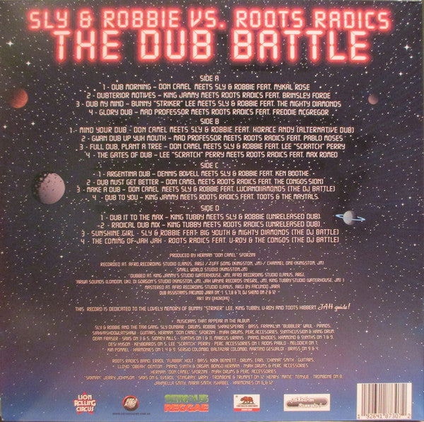 Sly & Robbie Vs. Roots Radics – The Dub Battle - New 2 LP Record Store Day 2023 Controlled Substance RSD Blue Vinyl - Reggae /Dub