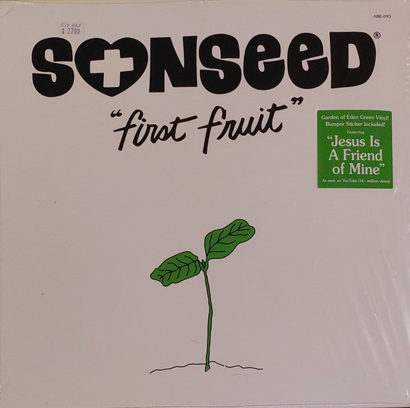 Sonseed - First Fruit (1981) - New EP Record Store Day 2023 Arena Rock Recording Company RSD Garden of Eden Green Vinyl, Insert & Bumper Sticker - Rock / Pop Rock / Jesus - Shuga Records