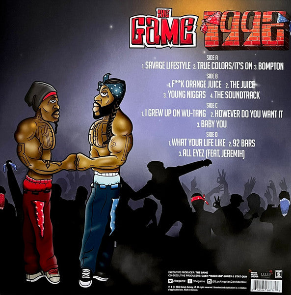 The Game - 1992 (2016) - Mint- 2 LP Record Store Day 2023 Blood Money RSD Clear Vinyl - Hip Hop - Shuga Records