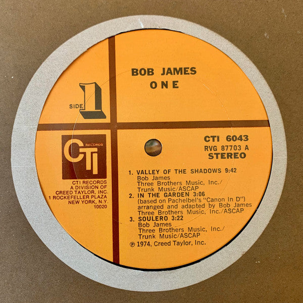 Bob James – One - VG+ LP Record (VG Cover) 1974 CTI Vinyl - Jazz Funk / Jazz Fusion