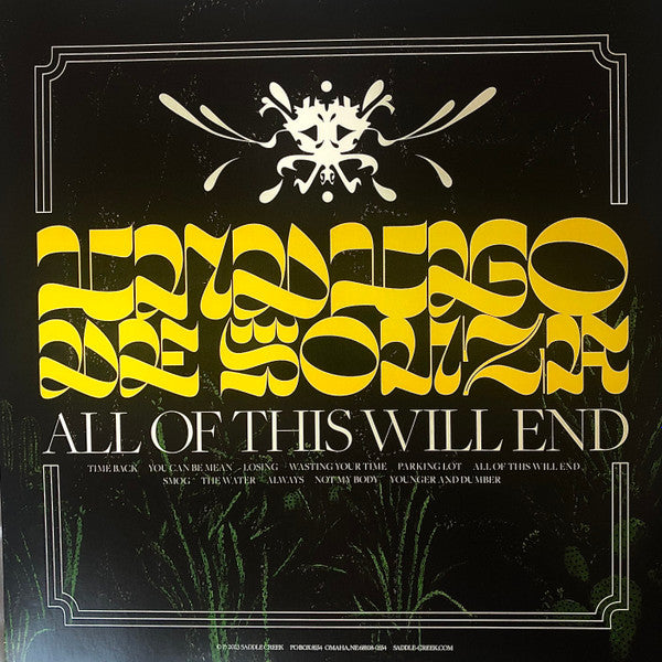 Indigo De Souza - All of This Will End - New LP Record 2023 Saddle Creek Crimson Sundown Red Vinyl & Download - Indie Pop / Indie Rock - Shuga Records