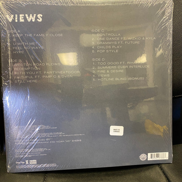 Drake - Views (2016) - Mint- 2 LP Record 2023 Cash Money Republic Vinyl - Hip Hop / Pop Rap - Shuga Records