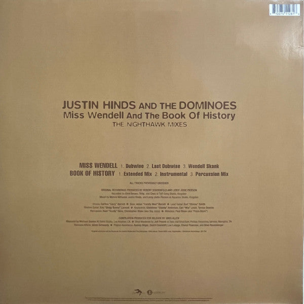 Justin Hinds & The Dominoes - Miss Wendell And The Book Of History - New 12" Single Record Store Day 2023 Nighthawk Omnivore Recordings RSD Vinyl - Reggae / Roots Reggae - Shuga Records