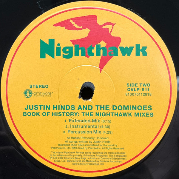 Justin Hinds & The Dominoes - Miss Wendell And The Book Of History - New 12" Single Record Store Day 2023 Nighthawk Omnivore Recordings RSD Vinyl - Reggae / Roots Reggae - Shuga Records