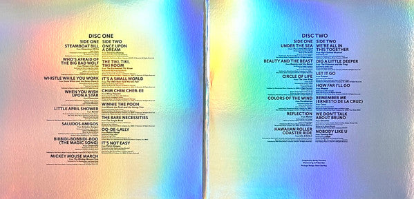 Various - Disney 100 - Mint- (VG+ cover) 2 LP Record 2023 Walt Disney USA Silver Vinyl - Soundtrack / Theme - Shuga Records