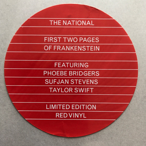The National - First Two Pages of Frankenstein - Mint- LP Record 2023 4AD Red Vinyl - Indie Rock / Folk Rock - Shuga Records