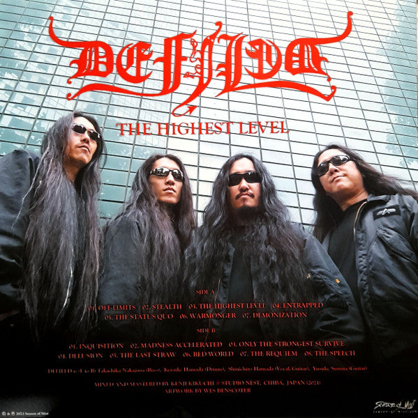 Defiled - The Highest Level - New LP Record 2023 Season Of Mist Transparent Blue Vinyl - Death Metal