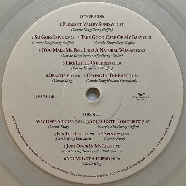 Carole King - The Legendary Demos - New LP Record Store Day 2023 Rockingale USA RSD Ivory Clear Vinyl - Pop Rock / Folk Rock - Shuga Records