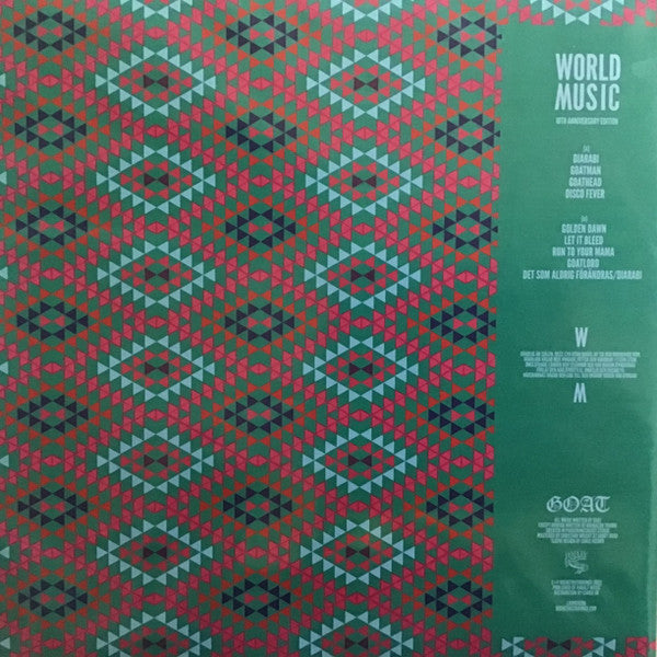 Goat-  World Music (2012) - New LP Record 2023 Rocket UK Green & Yellow Colour-In-Colour Vinyl, Die-Cut Sleeve & Download- Psychedelic Rock / Krautrock / Acid Rock - Shuga Records