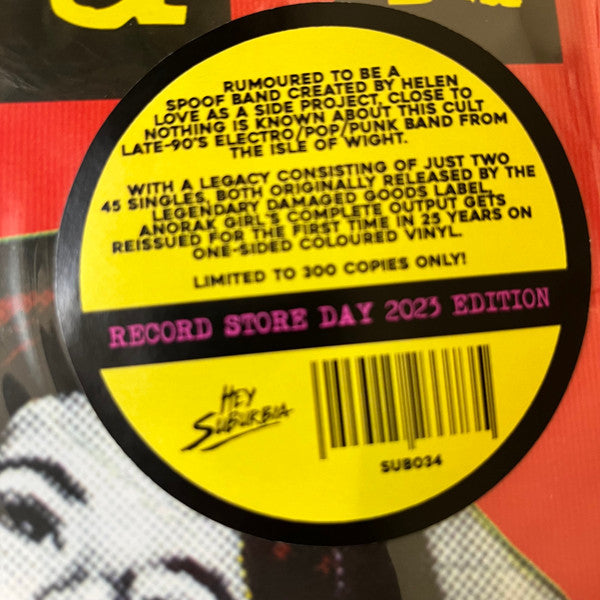 Anorak Girl - Plastic Fantastic (1997/1998) - New LP Record Store Day 2023 Hey Suburbia Italy RSD Red Transparent Vinyl - Indie Pop / Rock - Shuga Records