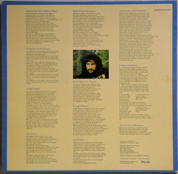 Cat Stevens - Tea For The Tillerman (1970) - VG+ LP Record 1976 Isalnd Germany Vinyl - Pop Rock / Folk Rock - Shuga Records