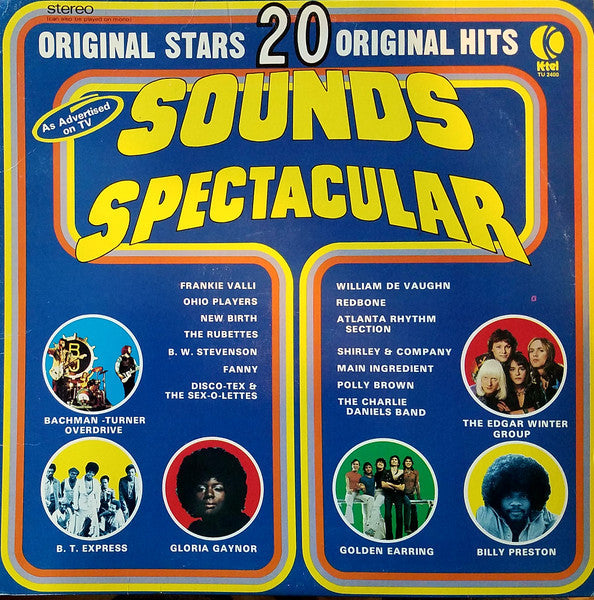 Various – Sounds Spectacular - VG+ LP Record 1975 K-Tel USA Vinyl - Pop / Rock / Soul / Funk - Shuga Records