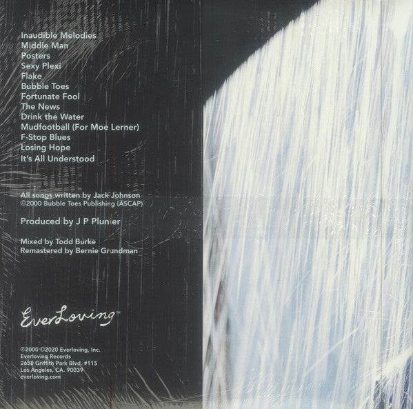 Jack Johnson - Brushfire Fairytales (2000) - Mint- LP Record 2020 Everloving USA 180 gram Vinyl - Folk / Acoustic - Shuga Records