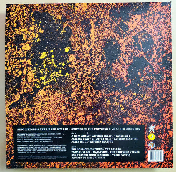 King Gizzard And The Lizard Wizard - Murder Of The Universe (Live At Red Rocks 2022) - New LP Record 2023 We Are Busy Bodies / Official Bootlegger! K.G.L.W. Vinyl Clear Sparkle Vinyl & 100-Piece Puzzle - Psychedelic Rock - Shuga Records