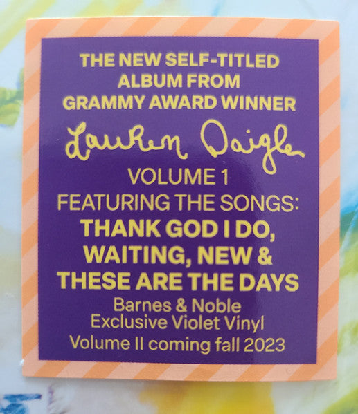 Lauren Daigle - Lauren Daigle - New LP Record 2023 Centricity Music Barnes & Noble Exclusive Violet Vinyl - Pop - Shuga Records
