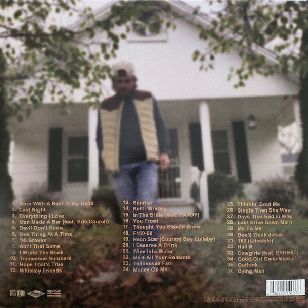 Morgan Wallen - One Thing At A Time - Mint- 3 LP Record 2023 Republic Mercury USA Bone Vinyl - Country - Shuga Records