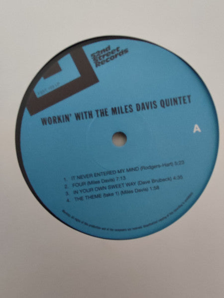 The Miles Davis Quintet - Workin' With The Miles Davis Quintet (1959) - Mint- LP Records 2010 52nd Street USA 180 gram Vinyl - Jazz / Hard Bop / Modal - Shuga Records