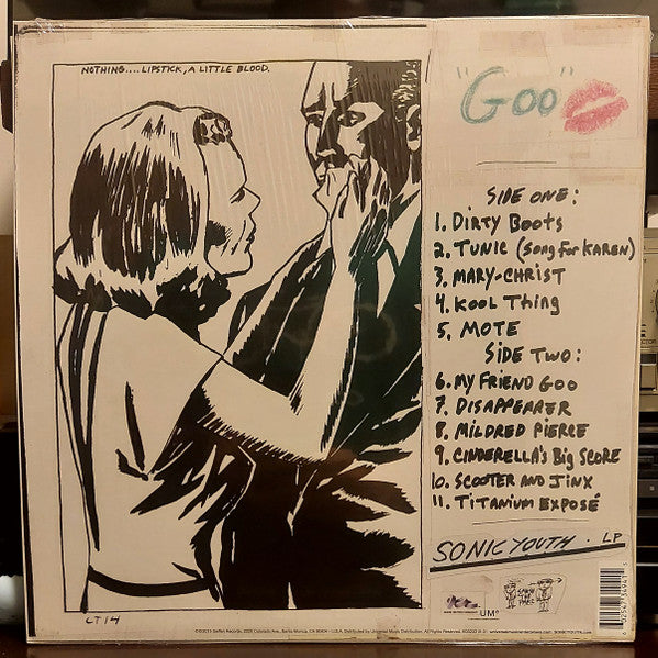 Sonic Youth - Goo (1990) - Mint- LP Record 2016 DGC USA Vinyl & Insert - Indie Rock / Noise / Experimental - Shuga Records