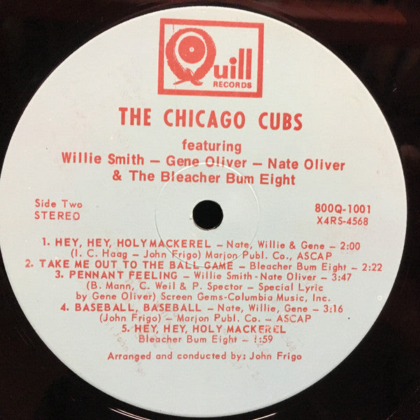 The Chicago Cubs And Fabulous Bleacher Bums - Cub Power - VG+ LP Record 1969 Quill USA - Spoken Word / Non-Music / Sports - Shuga Records