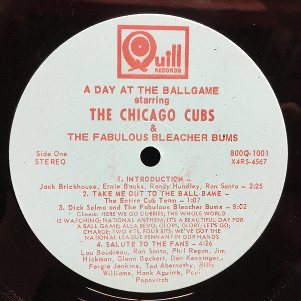 The Chicago Cubs And Fabulous Bleacher Bums - Cub Power - VG+ LP Record 1969 Quill USA - Spoken Word / Non-Music / Sports - Shuga Records