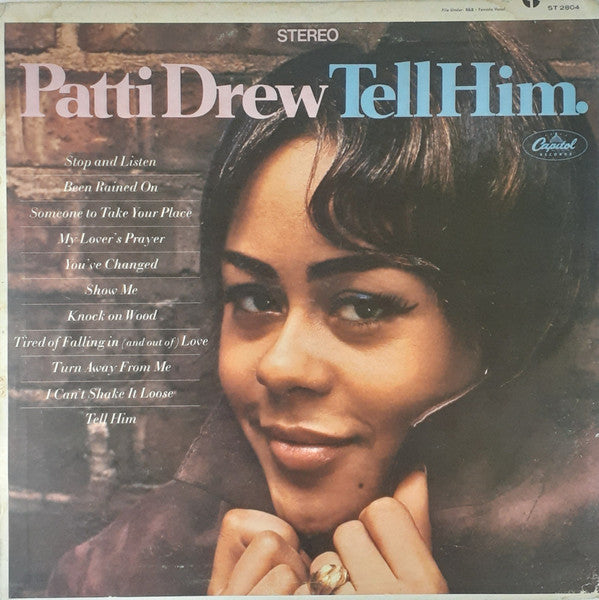 Patti Drew – Tell Him - VG+ LP Record 1967 Capitol USA Stereo Vinyl - Soul / Rhythm & Blues - Shuga Records