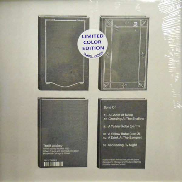 Sam Prekop and John McEntire - Sons Of - Mint- LP Record 2023 Thrill Jockey White Vinyl - Chicago Electronic / Minimal / Techno - Shuga Records