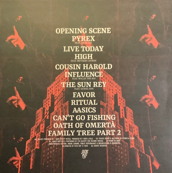 Eto & Don - Omertà: The Film (2017) - New LP Record 2023 FXCK RXP Germany Red Santa Societa Edition Vinyl - Hardcore Hip-Hop - Shuga Records