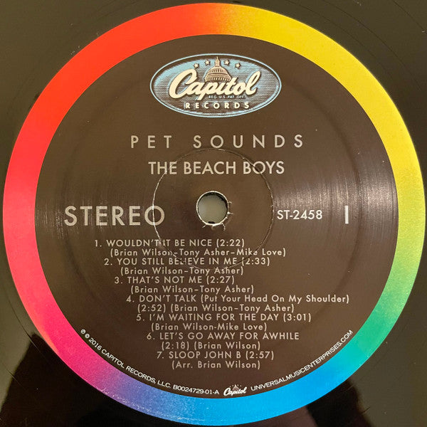 The Beach Boys - Pet Sounds (1966) - New LP Record 2016 Capitol 180 gram Stereo Vinyl - Surf / Pop Rock / Psychedelic Rock - Shuga Records