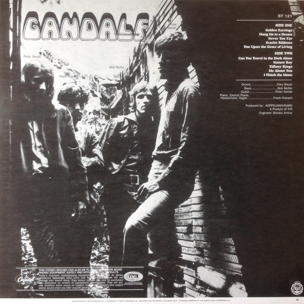 Gandalf - Gandalf (1969) - VG+ LP Record 2011 Capitol USA 180 gram Vinyl - Psychedelic Rock - Shuga Records