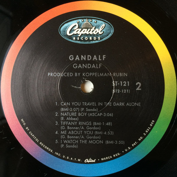Gandalf - Gandalf (1969) - VG+ LP Record 2011 Capitol USA 180 gram Vinyl - Psychedelic Rock - Shuga Records
