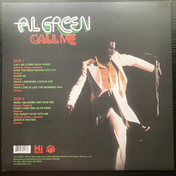 Al Green - Call Me (1973) - New LP Record 2023 Fat Possum Tiger's Eye Vinyl - Rhythm & Blues / Soul - Shuga Records