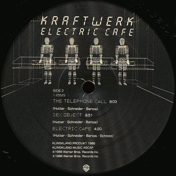 Kraftwerk - Electric Cafe - VG+ LP Record 1986 Warner USA Original RARE Promo Vinyl - Synth-pop / Electro - Shuga Records