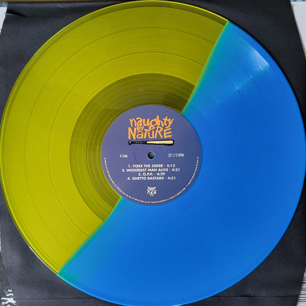 Naughty By Nature - Naughty By Nature (1991) - Mint- 2 LP Record 2021 Tommy Boy Vinyl Me Please Blue/Yellow Split Vinyl & Numbered 0724 - Hip Hop - Shuga Records