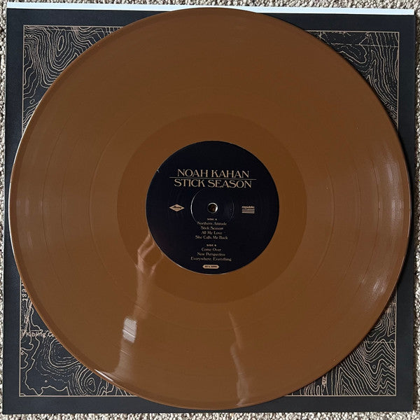 Noah Kahan - Stick Season - New 2 LP Record 2023 Mercury Republic Chestnut Opaque Vinyl, Insert & Poster - Pop Rock / Folk Rock - Shuga Records