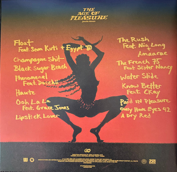 Janelle Monáe - The Age Of Pleasure - Mint- LP Record 2023 Atlantic Bad Boy USA Black Vinyl & Insert - R&B / Soul / Pop - Shuga Records