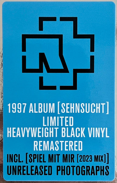 Rammstein - Sehnsucht (1997) - New 2 LP Record 2023 Universal Music Group Germany Vinyl & Book - Rock / Industrial Metal - Shuga Records