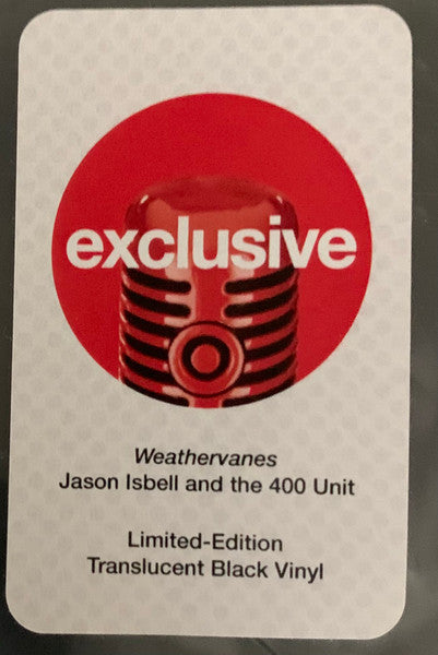Jason Isbell And The 400 Unit - Weathervanes - New 2 LP Record 2023 Thirty Tigers Target Exclusive Black Translucent Vinyl - Indie Rock / Southern Rock - Shuga Records