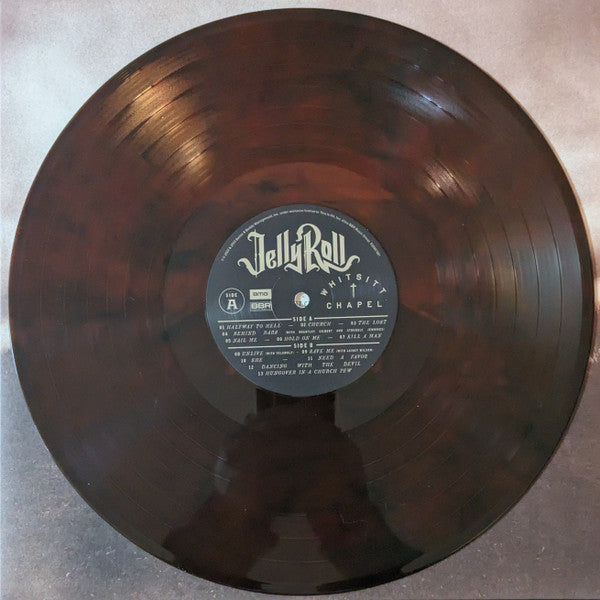 Jelly Roll - Whitsitt Chapel - Mint- LP Record 2023 BMG BBR USA Lava Brown Swirl Vinyl - Country - Shuga Records