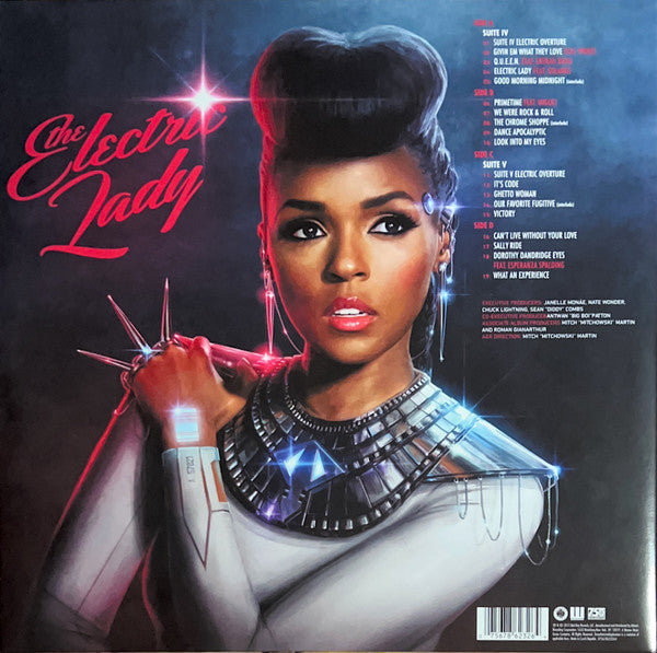 Janelle Monáe - The Electric Lady (2013) - Mint- 2 LP Record 2023 Atlantic Bad Boy Clear Vinyl & Insert - R&B / Funk / Neo Soul
