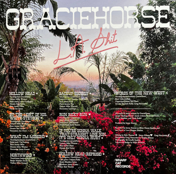 GracieHorse - L.A. Shit - New LP Record 2023 Wharf Cat USA Red Vinyl - Rock / Alt-Country / Cosmic Country - Shuga Records