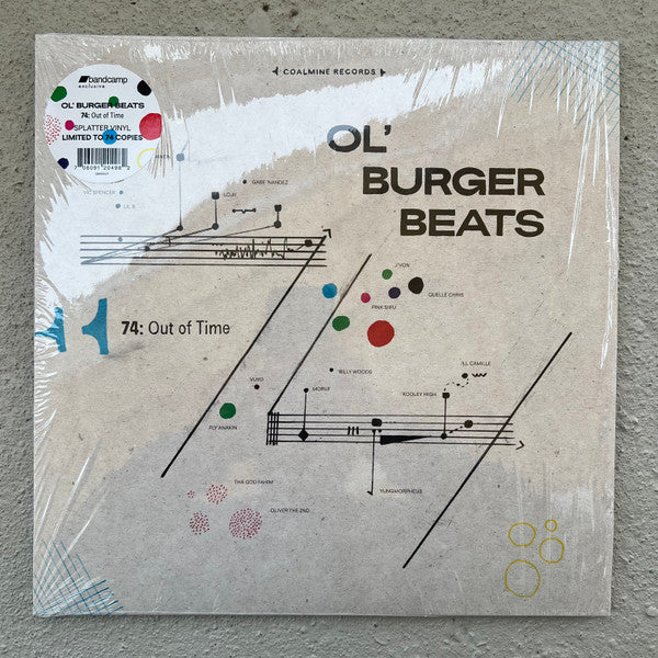 Ol' Burger Beats - 74: Out of Time - New LP Record 2024 Coalmine Bandcamp Exclusive Splatter Vinyl (74 Made) - Hip Hop / Boom Bap / Instrumental - Shuga Records